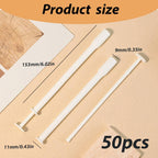 50 Pcs Disposable Vaginal Suppository Applicators Fits Boric Acid Capsules, Pills Tablets - Soft Round Tip, Individually Wrapped Hygienic Insert