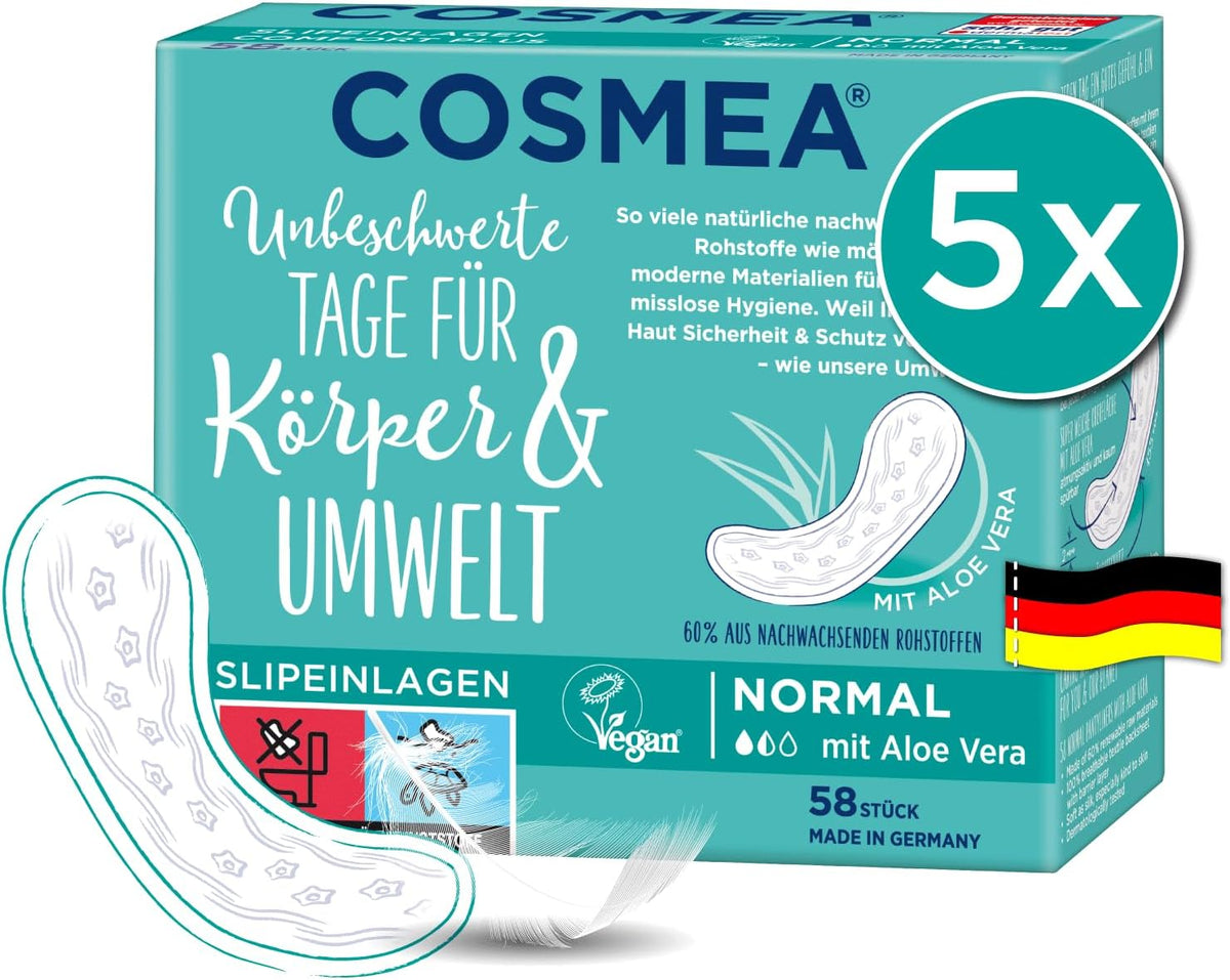 Cosmea Panty Liners Aloe Vera 58 pieces