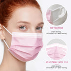 NNPCBT 5 Color Disposable Face Masks 125 Pcs for Outdoor,Home,Office,School