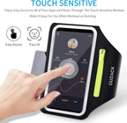 GUZACK Running Armband for iPhone 17 16 15 14 13 12 Pro Max/Plus/XR/XS, Galaxy S25/S24/S23/S22, with Card Slot & Key Pockets, Sports Arm Bands Cell Phone Holder Fit Up to 6.9 Inches Phone