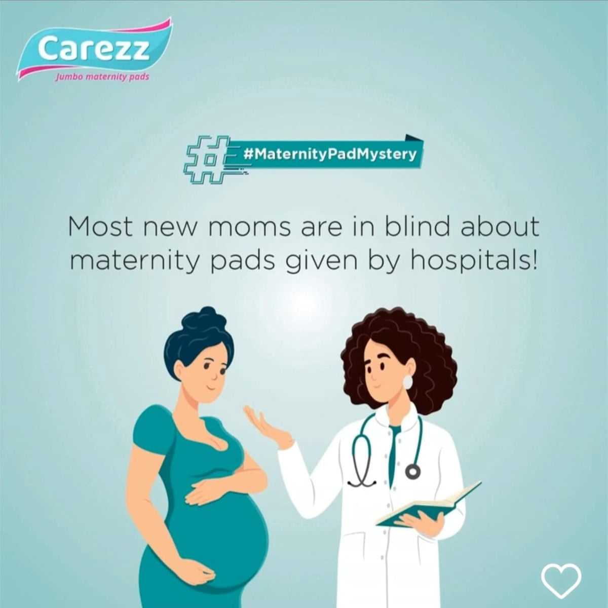 Carezz Cozy & Dryfeel Comfort Belted Maternity Sanitary Pads|7 Pads|Pack Of 1 Packet|Ultra Absorbent Disposable Thick Pad For Heavy Flow Protection|Postpartum Use For Women