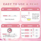Pregnancy Test Strips with Urine Cups, hCG Detection Home Pregnancy Tests, Sensitive & Over 99% Accurate, 20 Count Individually Wrapped, Rapid hCG Test Strips, 5mm Wider 25mIU/mL