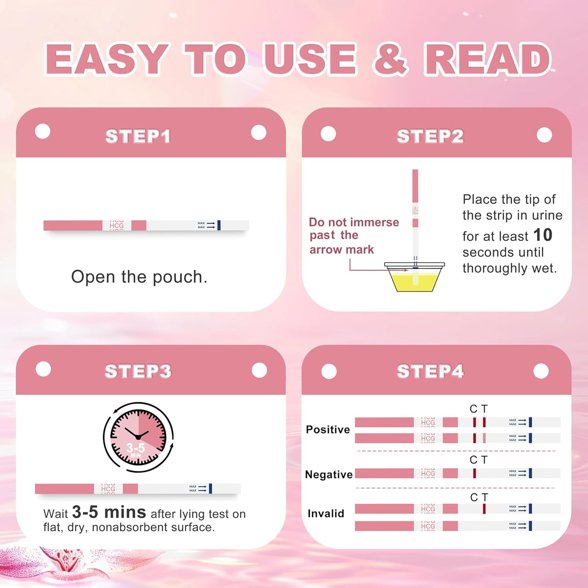 Pregnancy Test Strips with Urine Cups, hCG Detection Home Pregnancy Tests, Sensitive & Over 99% Accurate, 20 Count Individually Wrapped, Rapid hCG Test Strips, 5mm Wider 25mIU/mL