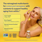 Ritual Women's 50+ Multivitamin - 60 Capsules - 30 Servings | Key Essential Vitamins and Minerals to Support Menopause, Energy, Heart, Bone, Brain Health* - Folate, DHA - Vegan - Mint