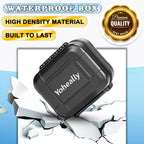 Set High Seal IPV8 Waterproof Hearing Aid Case with Extractable Sponge | Drop-Proof, Shock-Proof and Crush-Proof Storage Box, Hearing Aids Accessories Supplies for Oticon, Starkey, Phonak, Philips