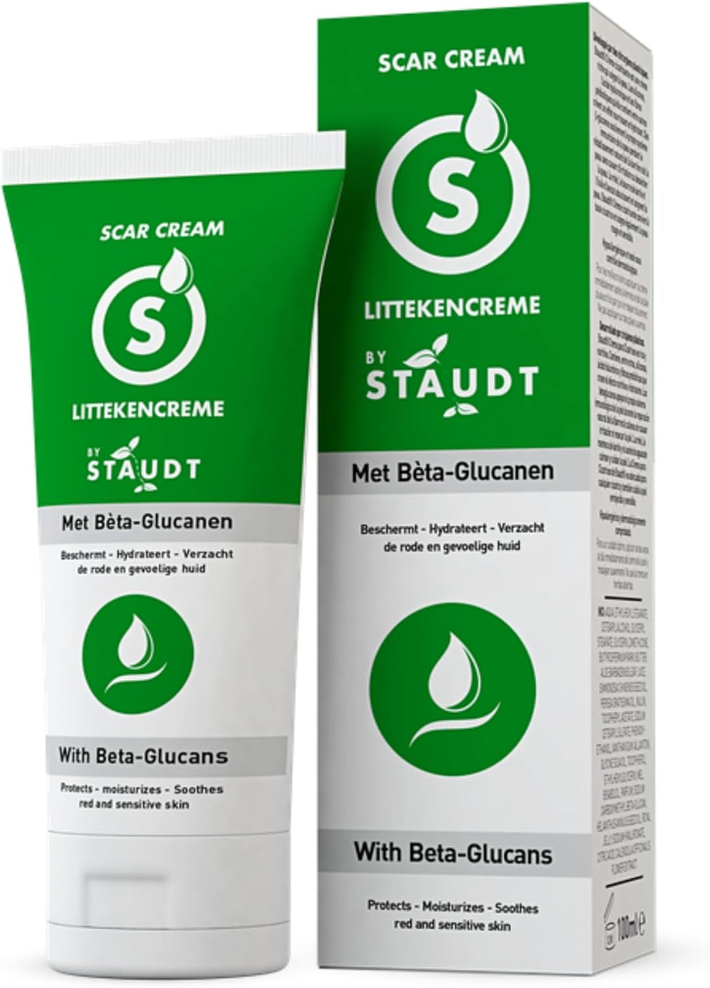 Staudt Premium Healing Cream - Formula with Vitamin E, Honey, Hyaluronic Acid and Silicone - Scar Reducer for Old and New Burns, Caesareas, Stretch Marks, Eczema