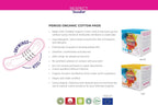 Respect by Soodox Period Organic NIGHT Cotton Pads | Drywings Technology With Anti-Leak Wings| Clinically Tested Non Irritating | Certified Organic Cotton | No Plastic | Halal & Vegan |10 Pack