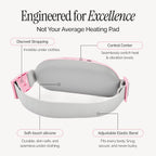 Menstrual Heating Pad for Period Cramps – Portable Heating Pad for Period Cramps Relief with Heat & Massage, Wearable Cordless Warmer for Pain Relief, Rechargeable & Wireless for Women