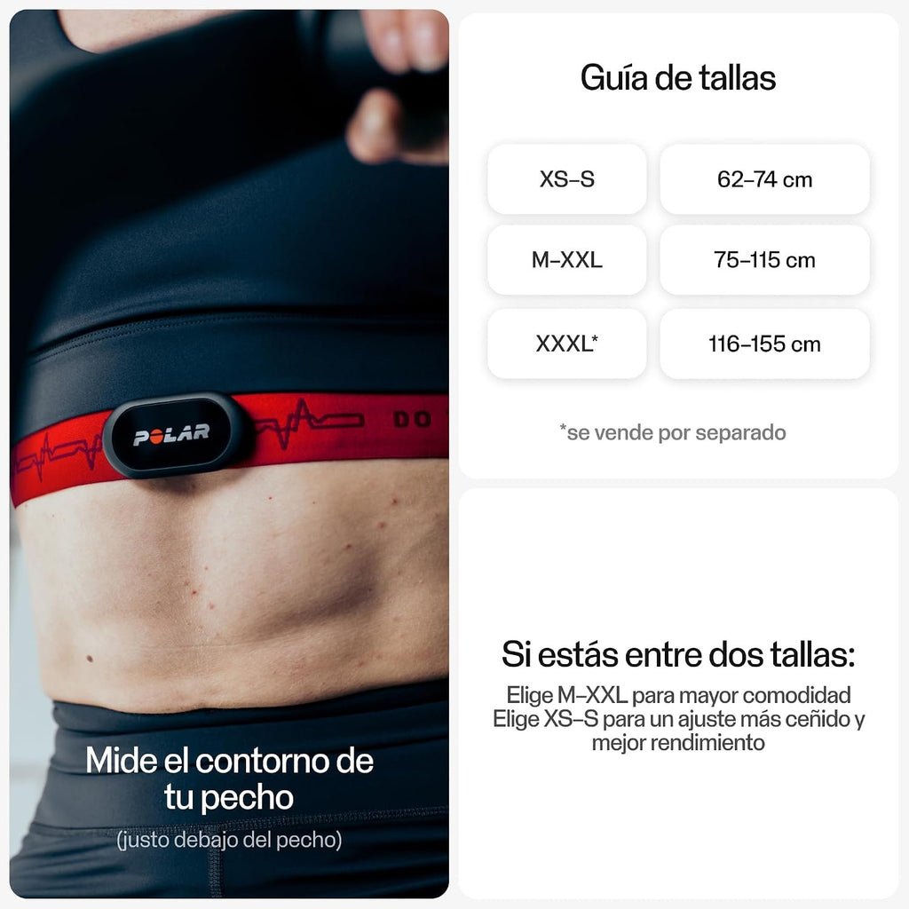 Polar H10 Heart Rate Monitor Chest Strap - ANT + Bluetooth, Waterproof HR Sensor for Men and Women
