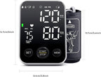 Oklar FDA Cleared Blood Pressure Monitor Upper Arm BP Machine for Home Use | Clinical Accuracy, 2x120 Memory, Large LED Display & 8.7"-15.7" Adjustable Cuff, Dual Power for Home & Travel, Black