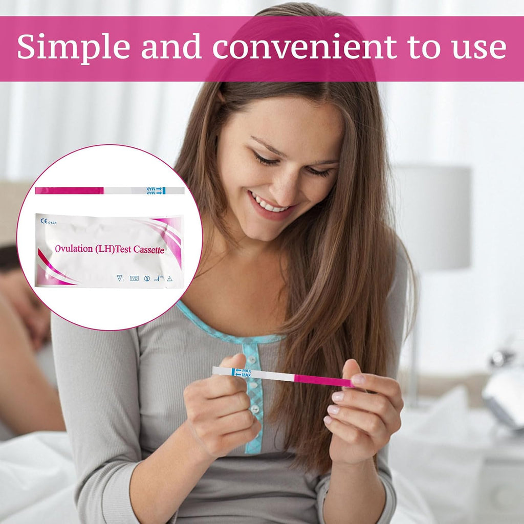 Ovulation Test, 50 Pcs Ovulation Test Strips Kit, Ovulation Tests for Women Home Testing, Accurately and High Sensitivity Result Ovulation Test Kit, Easy at Home Ovulation Strips Tracker Predictor
