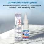 Pressureze Nasal Spray - All Natural Preservative-Free Sterile - Fast Relief Nasal Spray - for Sinus Allergies Congestion Blocked Ears Loud Snoring | 130 Sprays, 18 ml