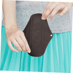 Baluue Menstrual Pads Reusable Washable Bamboo Charcoal Sanitary Pads Sizes 6, 9, 10 for Sensitive Skin Overnight Use 3 Pcs Random Color