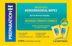 Preparation H Hemorrhoid Flushable Wipes with Witch Hazel for Skin Irritation Relief - 96 Count