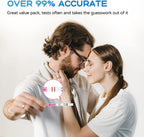 Pregnancy Tests with Cup, HEAL-CHECK Bulk Pregnancy Test Strips for Home Detection, Over 99% Accuracy, Individually Wrapped, Extra-Wide 5mm HCG Test Kit Comfortable Grip, 25 Count, Pruebas De Embaraz