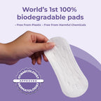 Saathi Panty Liners For Women-24 Pantyliners,Certified Organic Bamboo Biodegradable Fiber For Advanced Protection Against Leakage,Discharge,Light Period Flows&Rashes. Eco-Friendly,Natural&Compostable