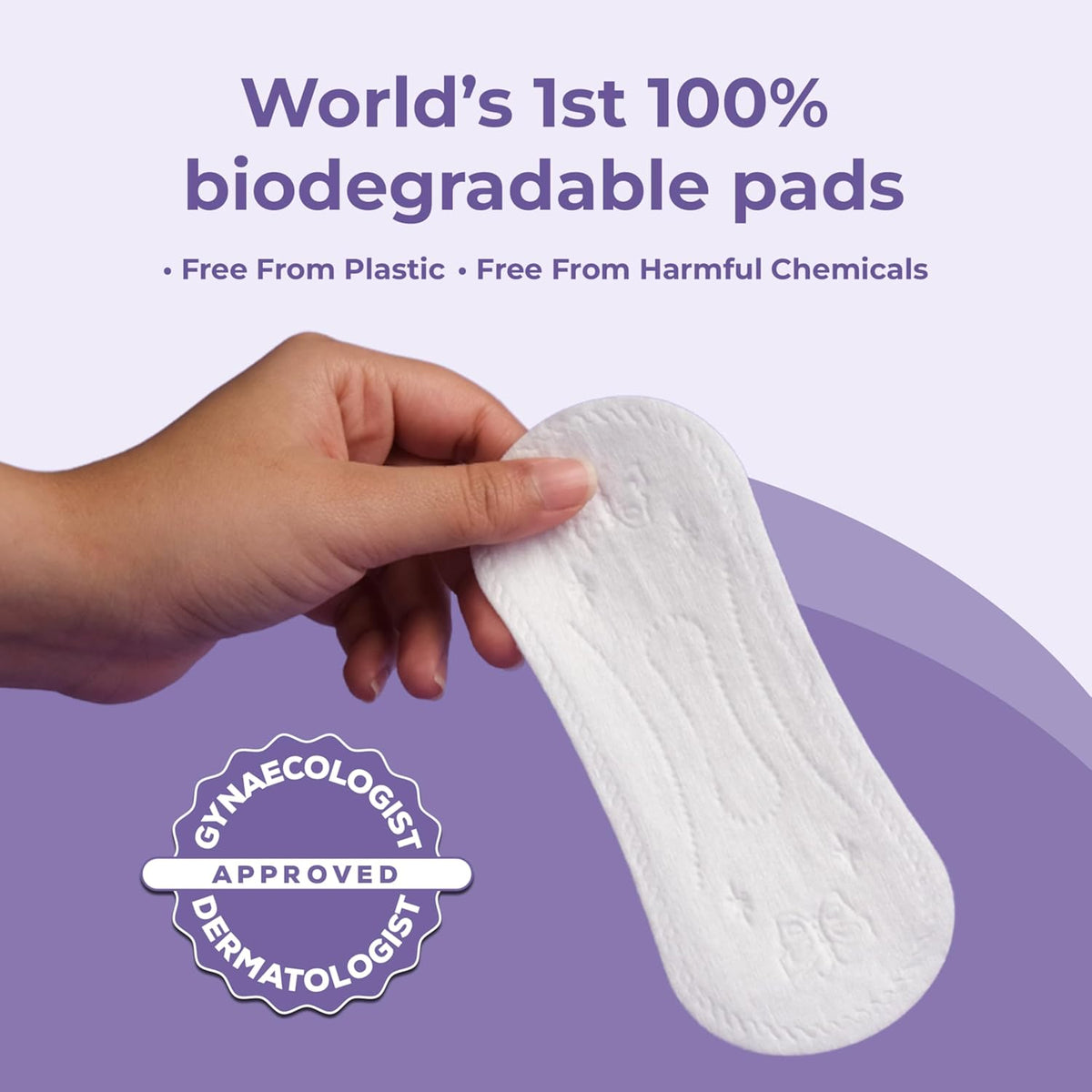Saathi Panty Liners For Women-24 Pantyliners,Certified Organic Bamboo Biodegradable Fiber For Advanced Protection Against Leakage,Discharge,Light Period Flows&Rashes. Eco-Friendly,Natural&Compostable