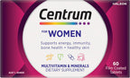 Centrum Women, Multi Vitamin & Minerals Supplement, 60 Tablets | Supports Energy, Immunity, Bone Health + Healthy Skin