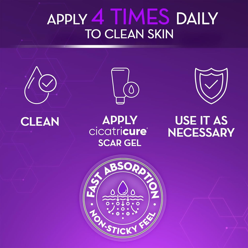 Cicatricure Advanced Scar Gel, Proven Results in 2 Weeks, 1 oz (28 g) | Scar Gel for Face & Body, Scar Treatment for Surgical Scars, Stretch Marks, Scars of Burns and Injuries, Acne Scar Treatment