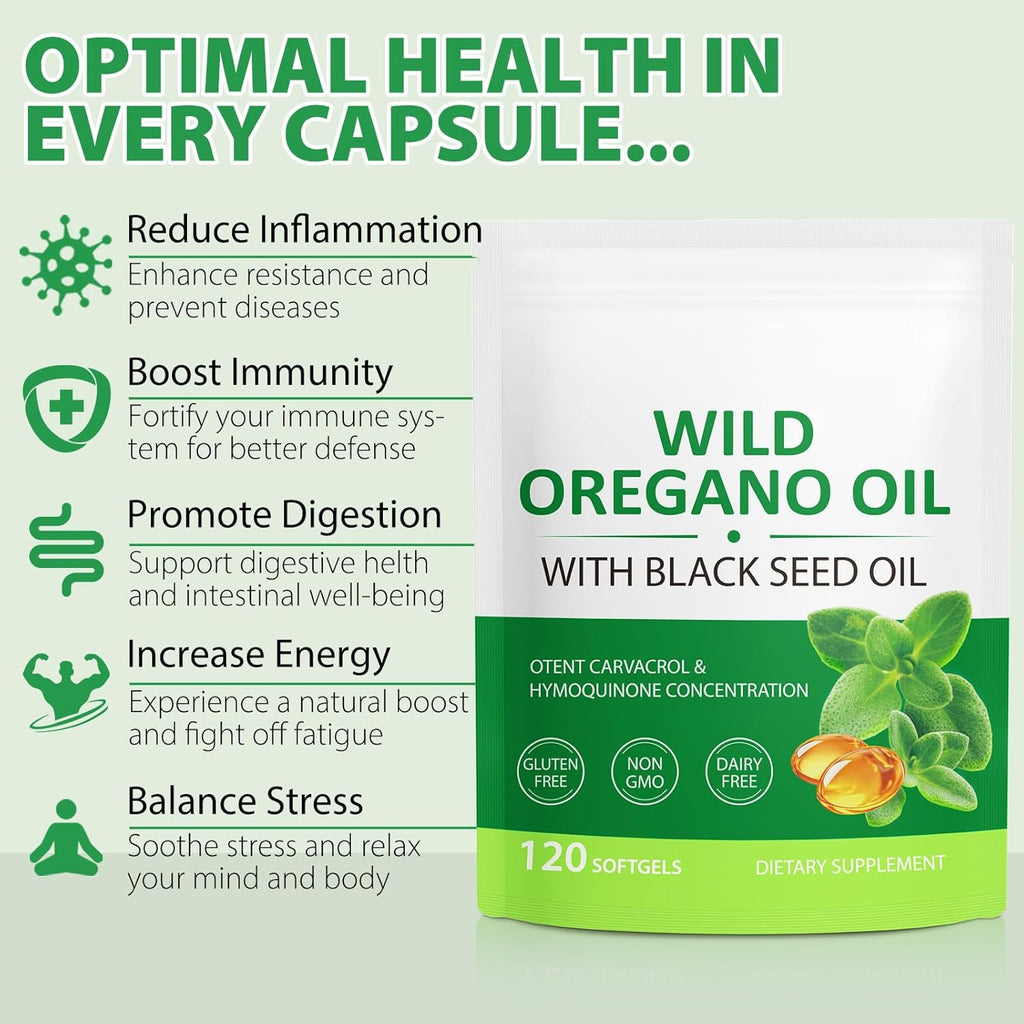 Oregano Oil with Black Seed Oil,Oil of Oregano with Black Seed Oil (2)