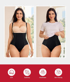 Nebility Tummy Control Shapewear for Women Post Surgery Compression Garment Postpartum Body Shaper with Removable Straps