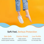 ZenToes Callus Cushions, Water-Resistant Adhesive Corn Pads, 48 Count | Soft foam protects heels & toes from friction, stays on through showers, for active wear. Peels off easily
