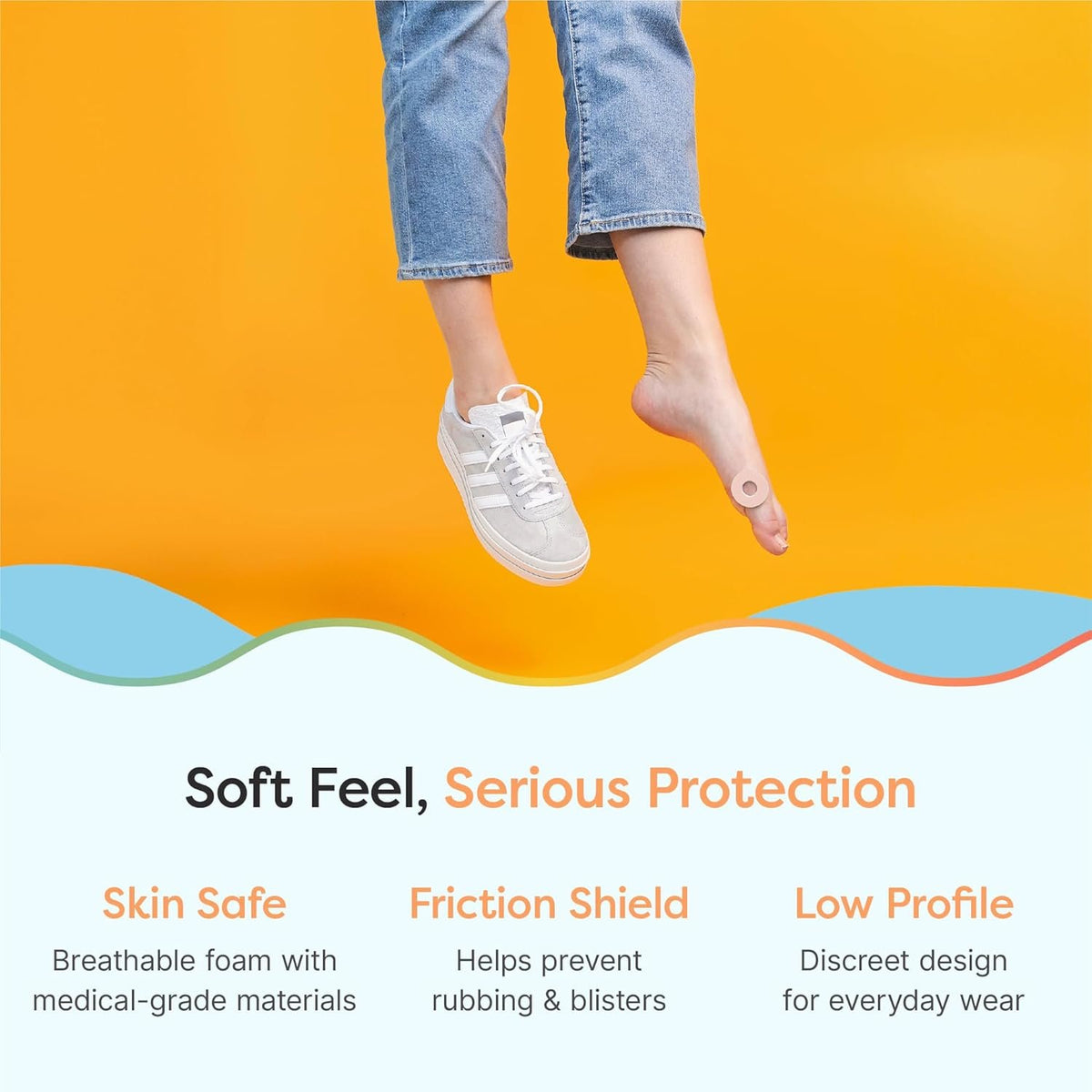 ZenToes Callus Cushions, Water-Resistant Adhesive Corn Pads, 24 Count