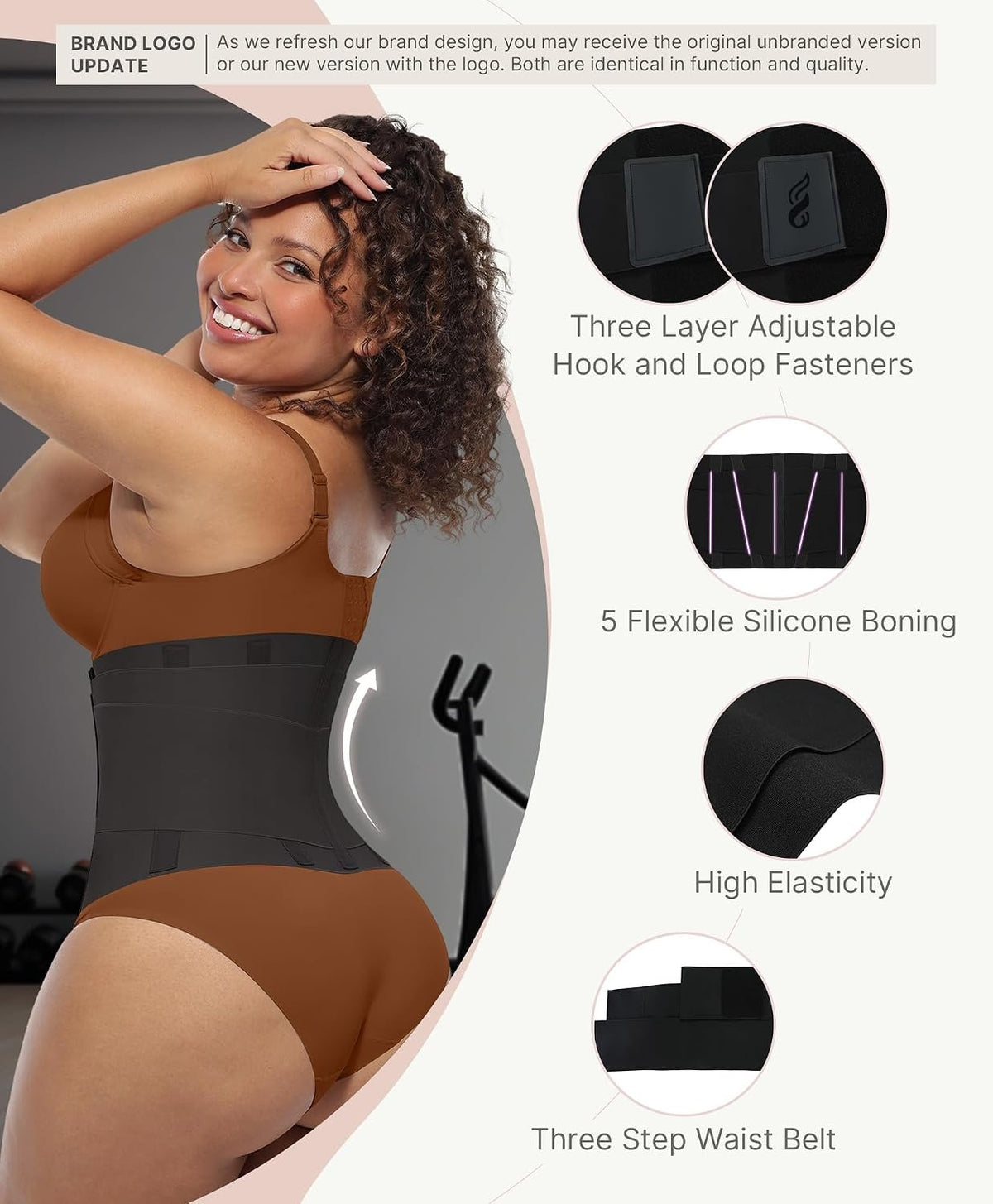 FeelinGirl Waist Trainer Belt Cincher Corset Tummy Control Faja Body Shaper