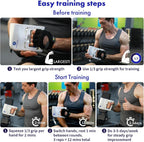 Digital Grip Strength Tester, 265 lb Hand Dynamometer, White | 265 lb Capacity; 0.2 lb Accuracy; Backlit LCD; Adjustable Grip; FDA Registered; 2-Year Warranty