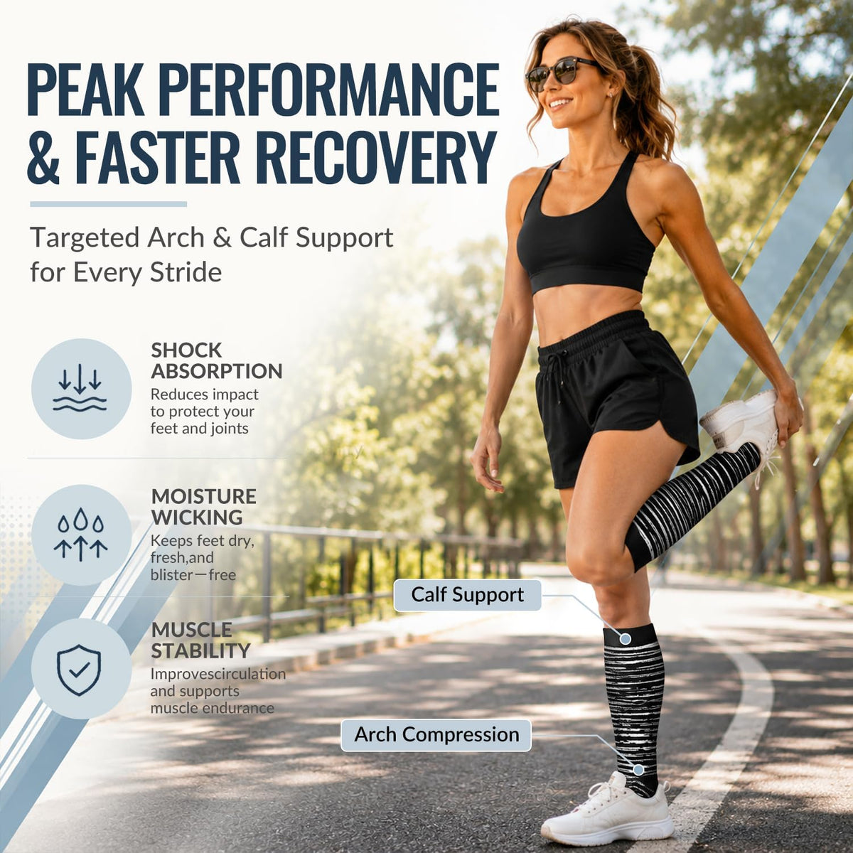 Copper Compression Socks for Women & Men (6 pairs) - Best Support for Nurses, Running, Hiking, Recovery