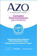 AZO Complete Feminine Balance Daily Probiotics for Women | 60 Count | Clinically Proven to Help Protect Vaginal Health | Clinically Shown to Work in 7 Days