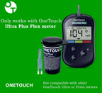OneTouch Ultra Plus Test Strips for Blood Glucose Meter, 30 Count, 3 Pack | Diabetic Test Strips with 5-Second Results & Small Blood Samples for the OneTouch Ultra Plus Flex Meter