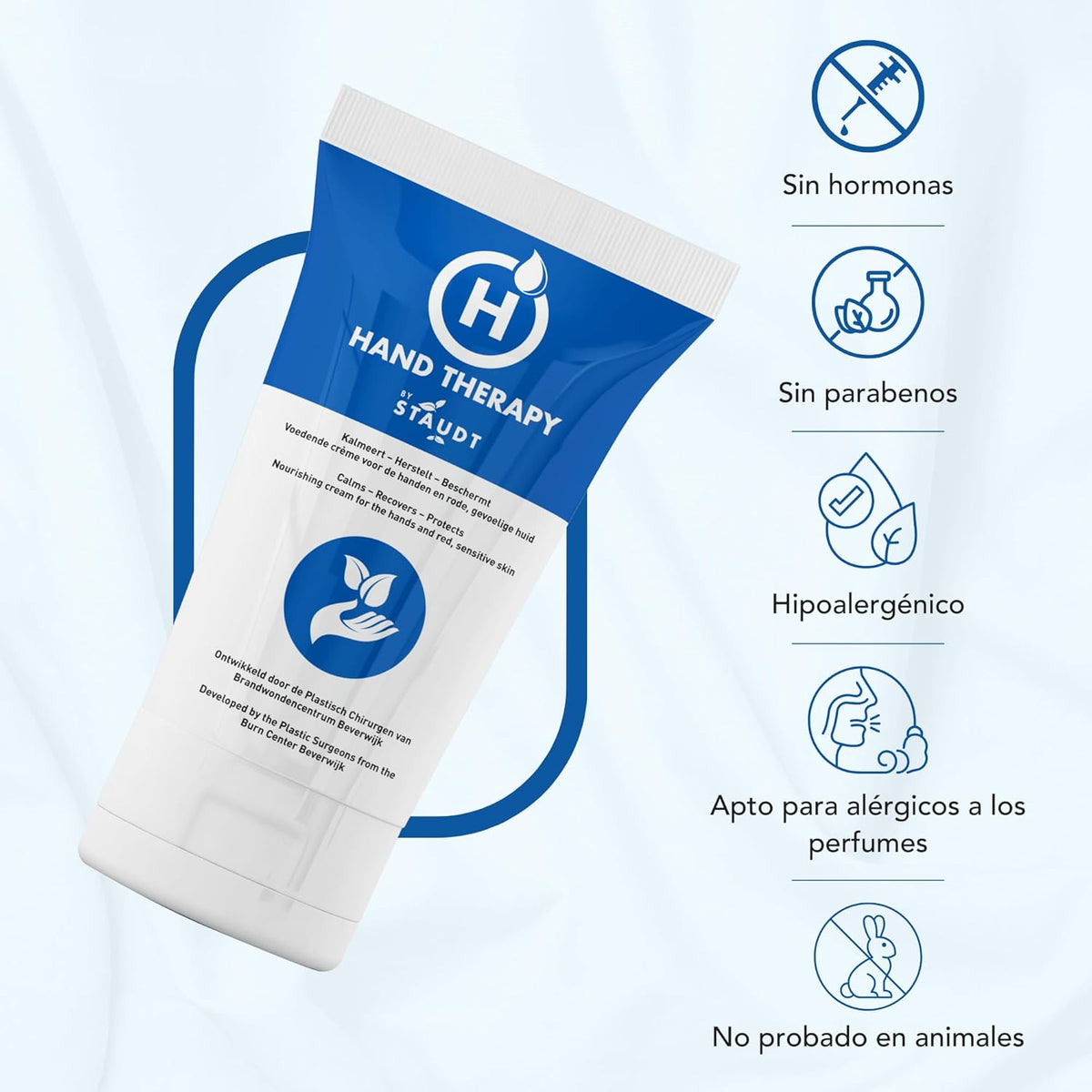 Hand Therapy Hand Cream & Moisturizing Body Cream - Premium Treatment for Dry Hands with Shea Butter and Hyaluronic Acid - Fast Absorption, Fat Free