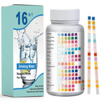150 Pieces 16 in 1 Water Test Strips, Pool and SPAs Water Test and Drinking Water, Water Test Strips Kit with 16 Parameters, Total Hardness Analysis, pH Test, Alkalinity
