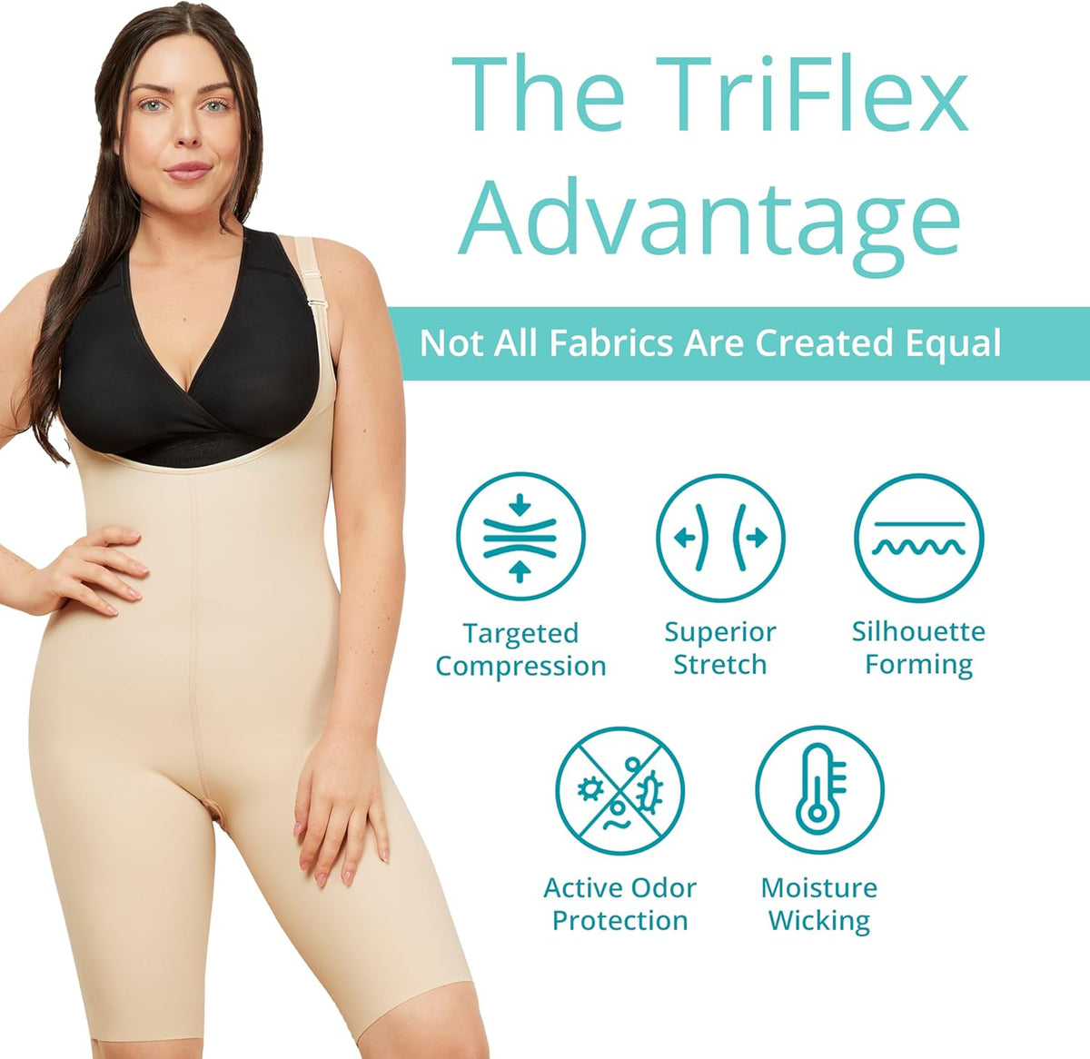 MARENA SFBHS2 Women s Girdle with High Back, No Closures, Short-Length - Post-surgical Shapewear Support
