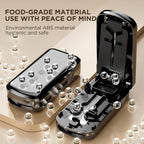 GAONLY Pill Cutter Splitter for Small and Tiny Pills, 1/2 1/3 1/4 Tablet | Stainless steel blade, easy clean, built-in storage. Arthritis-friendly. Works coated tablets & tiny vitamins. Black.