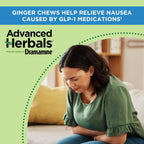 Dramamine Advanced Herbals Ginger Chews, Nausea Relief, Lemon-Honey, 20ct | From the Makers of Dramamine, Non-Drowsy, Morning Sickness Relief & Motion Sickness Relief During Travel, Soft Chews