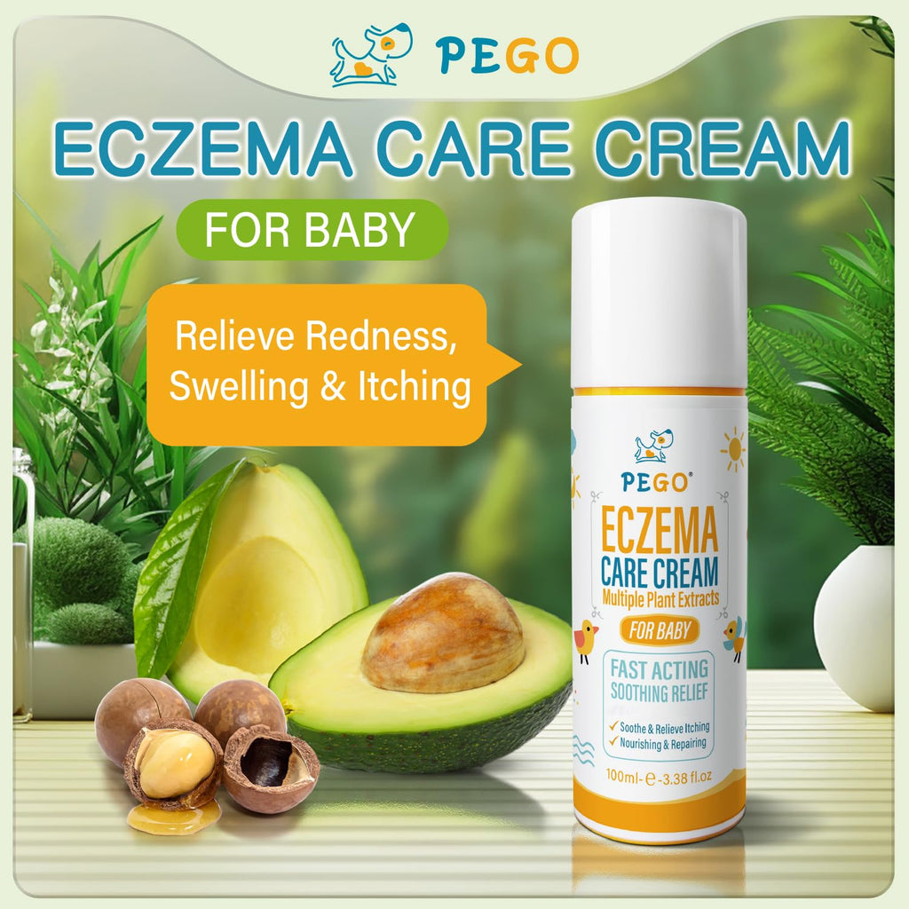 Baby Eczema Cream - Kids Eczema Therapy & Relief Body Cream, Nourishing Skin Protectant Soothes & Relieves Dry, Hypoallergenic, Fragrance & Steroid-Free (100ml_1pcs)