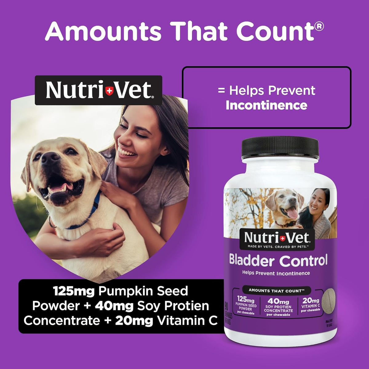Nutri-Vet Incontinence Pads 90 tablets