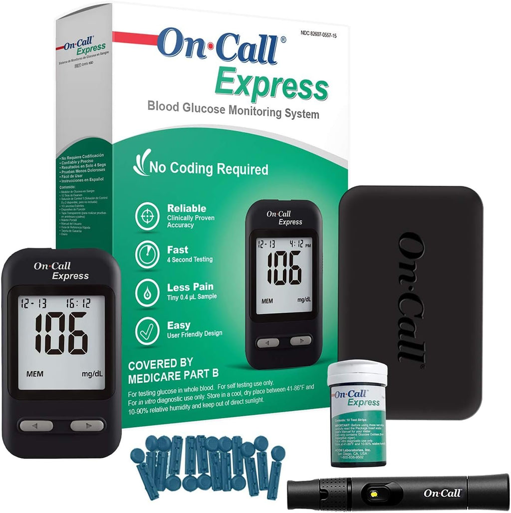 On Call Express Diabetes Blood Glucose Meter Kit
