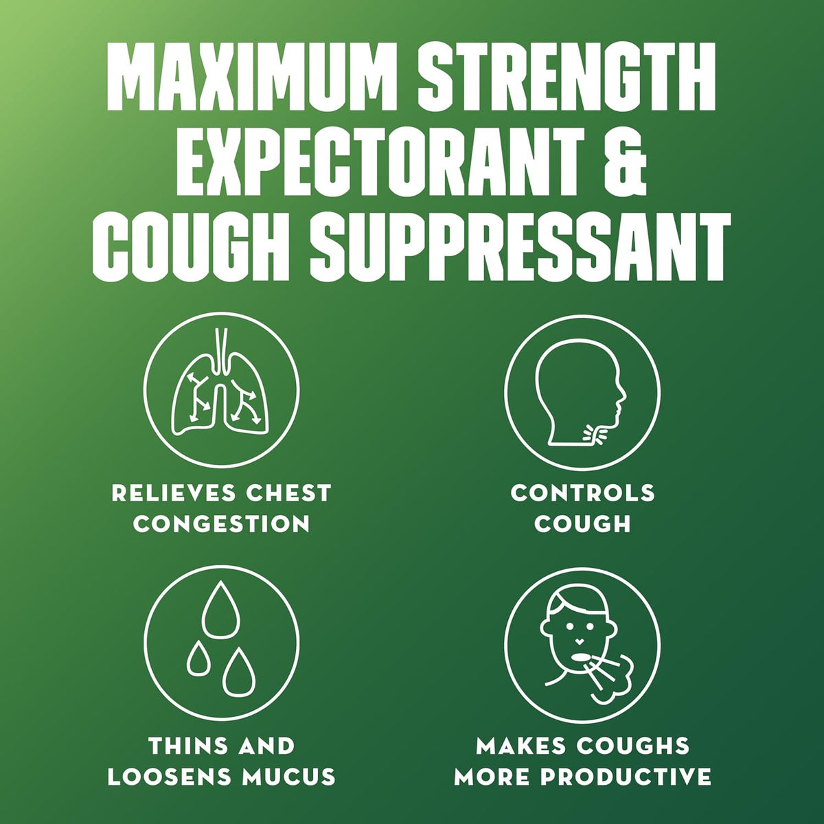 Mucinex DM 12Hr Max Strength Chest Congestion & Cough Medicine, 48 Tablets