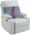 HOMBYS Lumbar Support Pillow for Recliner Chair, Memory Foam Back Support Cushion for Elderly,Extra Large Lumbar Support Pillow,Thick Backrest for Home Reading (Grey, 20“x13.5"x5")