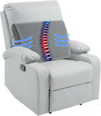 HOMBYS Lumbar Support Pillow for Recliner Chair, Memory Foam Back Support Cushion for Elderly,Extra Large Lumbar Support Pillow,Thick Backrest for Home Reading (Grey, 20“x13.5"x5")