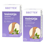 BBETTER VeinUrja Varicose Vein Support | Ayurvedic Supplement for Leg Swelling, Heaviness & Pain Relief | Natural Circulation & Vein Health Formula | 120 Softgels