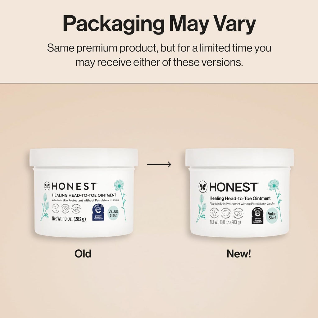 The Honest Company Head-to-Toe Healing Ointment, Fragrance-Free, 10 oz