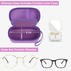 GWCASE 2-in-1 Travel Case for Eyeglasses/Sunglasses and Contact Lens Kit