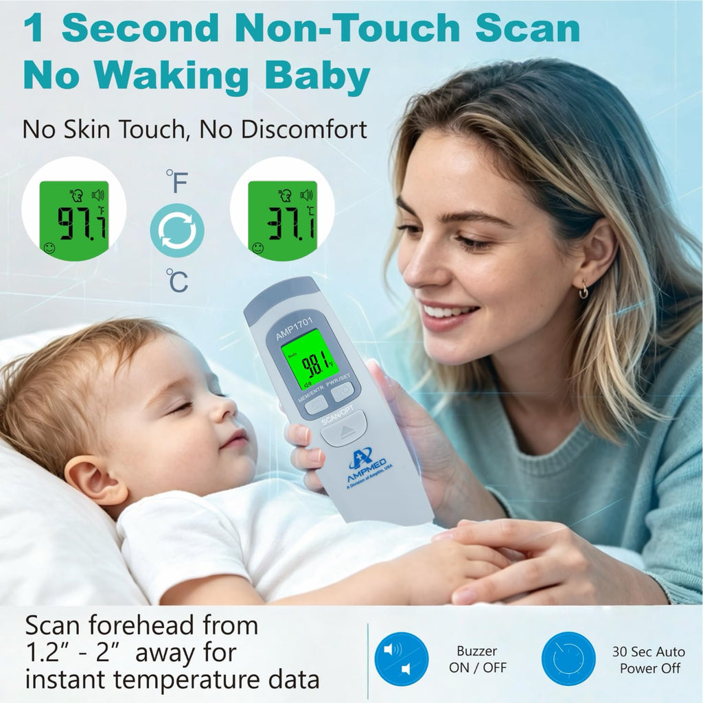 Medical Grade No-Touch Forehead Thermometer