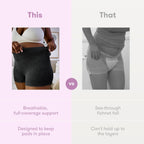 Frida Mom 8pc Postpartum Underwear, Disposable Boyshort Panties, Seamless, Stretch Support, New Mom Essentials, Size Regular (28in-42in)