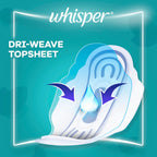 Whisper Wings Regular Flow Pads 40pk Super Value Pack