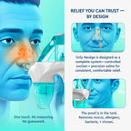 NAVAGE® Starter Bundle: Nose Cleaner, 30 SaltPods, Congestion Relief | Complete Sinus Care Kit: Powered Nasal Irrigation System w/ 30 Pre-Measured SaltPods for Clinically Proven Benefits
